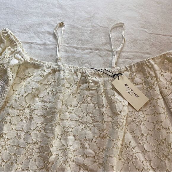 Solitaire Off White Swim Cover New With Tags Size Large - Picture 6 of 11